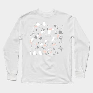 Abstract in Soft Pink and Purple Long Sleeve T-Shirt